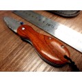 Damascus VG-10 Stainless Steel folding knife, RAZOR Sharp, New Stock, High Quality, Rosewood handle.