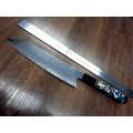 Damascus VG-10 Stainless Steel Japanese Chef's knife, Fossolized MAMMOTH & RESIN handle,.