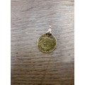 1868 Gold Sovereign - Young Victoria head and Shield at the back, 7,98Grams 22Carat GOLD