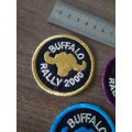 Buffalo Rally Patches,  Very scarce 2000 - 2008  One price for all. see pictures for condition.