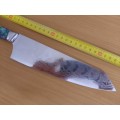 Damascus VG-10 Stainless Steel Japanese Chef`s knife, Abalone & Epoxy Resin handle, Collection.
