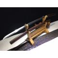 Handmade Damascus Folded Steel Clay Tempered, Japanese Samurai Katana. 3-4 Weeks after order.