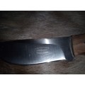 HANDMADE KNIFE BY P VD WESTHUIZEN WITH WOOD HANDLE FULL TANG CODE13211