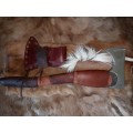 HANDMADE VIKING AXE CARBON STEEL AND HAND MADE LEATHER SHEATH