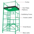 SCAFFOLDING KWIK STAGE 4M HIGH TOWER SET WITH BASE JACKS SPECIAL
