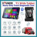 Xtuner T1 HD Heavy Duty Trucks Auto Diagnostic Tool With Truck Airbag ABS DPF EGR Reset + Tablet