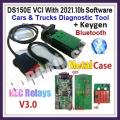 Delphi DS150E OBDII Bluetooth Diagnostic Tool Latest software 2021.10b Cars & Trucks.