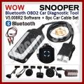 WOW Snooper With V5.008 R2 Software Bluetooth OBD2 Diagnostic Scanner With 8pc Car Cables Set