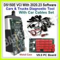 VCI DS150E OBDII Bluetooth Diagnostic Tool with Software V2020.23 With 8 Car Cables.
