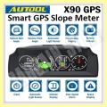Autool X90 GPS Slope Meter Inclinometer Car Compass HUD Pitch Tilt Angle Protractor