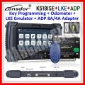 Lonsdor K518ISE Key Programmer Plus LKE Emulator and Super ADP 8A/4A Adapter
