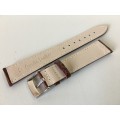 Omega 19mm dark brown leather gents watchstrap