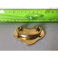 75mm solid brass trunk/drawer handles - one pair