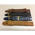 16mm geniune leather straps - 8 two piece straps