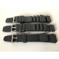 6 Plastic straps for divers watch - 18 & 20mm