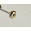 5.5mm Omega gold nipple/top-hat Brevet crown