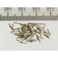 Micro-size brass taper pins - 100 pieces