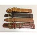 18mm geniune leather straps - 8 two piece straps - #14