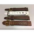 18mm geniune leather straps - 8 two piece straps - #14
