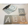 50mm alphabet stencils - vintage, n.o.s.