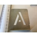 50mm alphabet stencils - vintage, n.o.s.