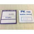 1mm flat watch glass - 2 pieces - 22.5 & 23mm