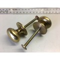 Vintage brass cupboard door knobs - vintage n.o.s. - 32mm - 4 pieces