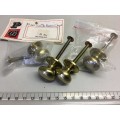 Vintage brass furniture door knobs - vintage n.o.s. - 25mm - 4 pieces