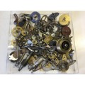 Assortment of old clock parts - 1kg - lot 1