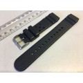 Black strap for divers watch - 20mm