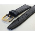 18mm black leather watch strap - 8