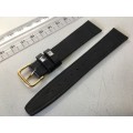 18mm black leather watch strap - 9