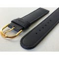 18mm black leather watch strap - 10