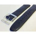 SWATCH - dark blue leather  strap