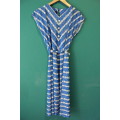 Vintage Blue and White Stripped Dress (Small / Medium)
