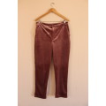 Vintage Style Pink Velvet Pants (Oakridge - Size 12 / 36)