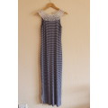 Navy and White Striped Forever New Dress (European Size 36)