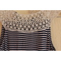 Navy and White Striped Forever New Dress (European Size 36)