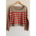 Orange and Beige Sweater by Trenery (Medium) See description