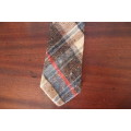 Vintage Wool Tie (Brown Striped)