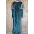 Vintage Green Medieval Dress (Large / XL)