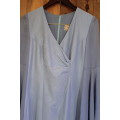 Vintage Blue 80's Dress with Bead Detail (Large)