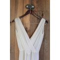 Vintage Grecian Style Sleeveless Dress (Medium / Large) Semi sheer
