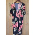 Q2 - Navy Floral Dress by Style Republic (Size 48)
