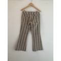 Early 2000's Brown Striped Pants (Size 34)