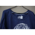 Blue Sweat Shirt with Tiger Detail (Small / Medium)