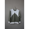 Vintage Olive and Cream Top (Small / Medium)