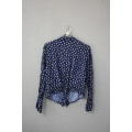 Navy and White Button Up Shirt (Size 38)