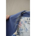 Vintage Blue Floral Jacket - Wounded bird (Medium)