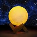 Color Changing Magical Moon Lamp + Wood Stand - 13CM